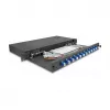 Caja de empalme de fibra óptica DeLOCK 67003 negro metal 483x220x44mm