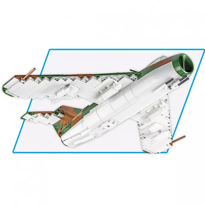 Juguete de construcción Cobi Lim-5 MiG-17F Alemania Oriental Fuerza Aérea modelo 5825, set de construcción