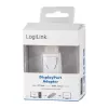 Adaptador de cambio de género LogiLink CV0100 DisplayPort a HDMI blanco