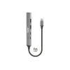 Hub USB Port Designs 900163 Type-C 5000 Mbit/s Plata