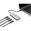DeLOCK 64261 Hub USB 3.2 Gen 1 Type-C 10000 Mbit/s negro gris