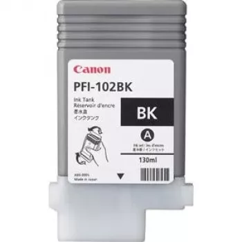 Cartucho de tinta Canon PFI-102BK negro 130 ml para impresoras imagePROGRAF