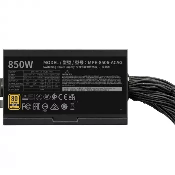 Fuente de alimentación Cooler Master MWE Gold 850 V3 850W 80+Gold No modular ATX 3.1 Ventilador 120mm Garantía 5 años