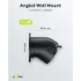 Goobay 61142 Soporte de pared acodado para cable de carga de VE Tipo 2, negro