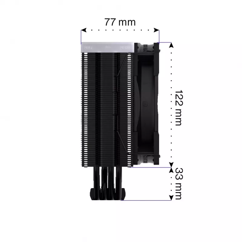Endorfa Fera 5 negro ARGB disipador CPU