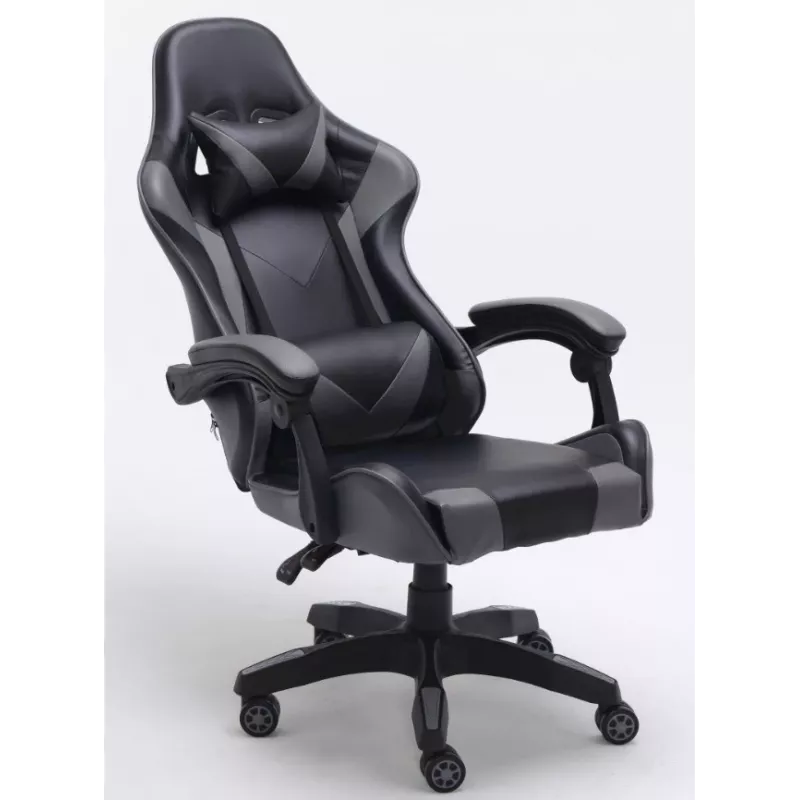 Silla de oficina/informática Topeshop FOTEL REMUS gris, asiento acolchado, respaldo acolchado