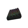 Teclado gaming mecánico SAVIO BLACKOUT X2 PEACH — 61 teclas 60 % QWERTZ, RGB LED, hot-swap, USB Type-A/Type-C, cable extraíble