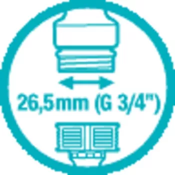 Conector de manguera de agua para grifo Gardena gris 1 ud.