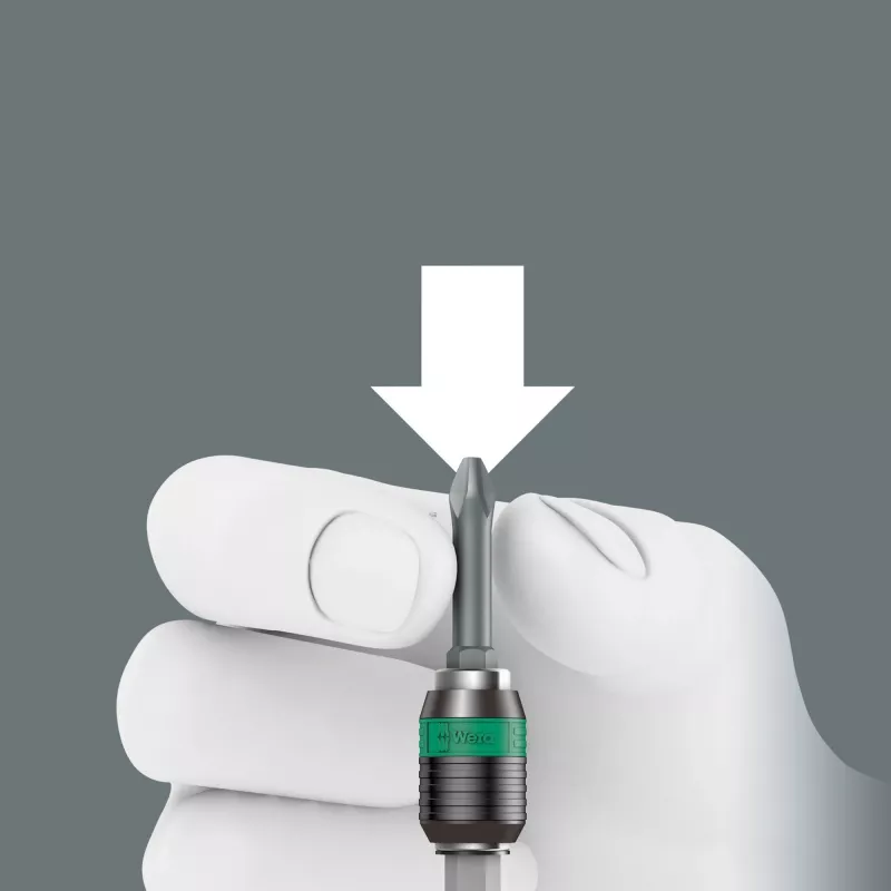 Destornillador portabrocas Wera 816 R con portapuntas rápido Rapidaptor