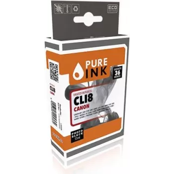 PURE INK CAN8BK PI CANON CLI8BK MP Tinta foto-negro chip reacondicionado 13ml - compatible - negro mate/foto