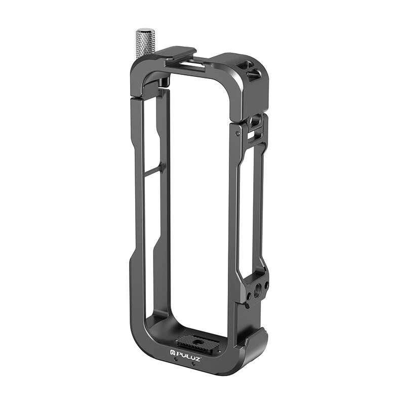 Jaula metálica protectora Puluz para Insta360 X4 PU981B con tapa de objetivo