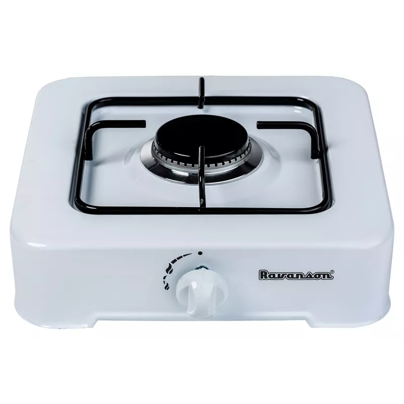 Fogón de gas Ravanson K-01T (blanco; 1 zona)