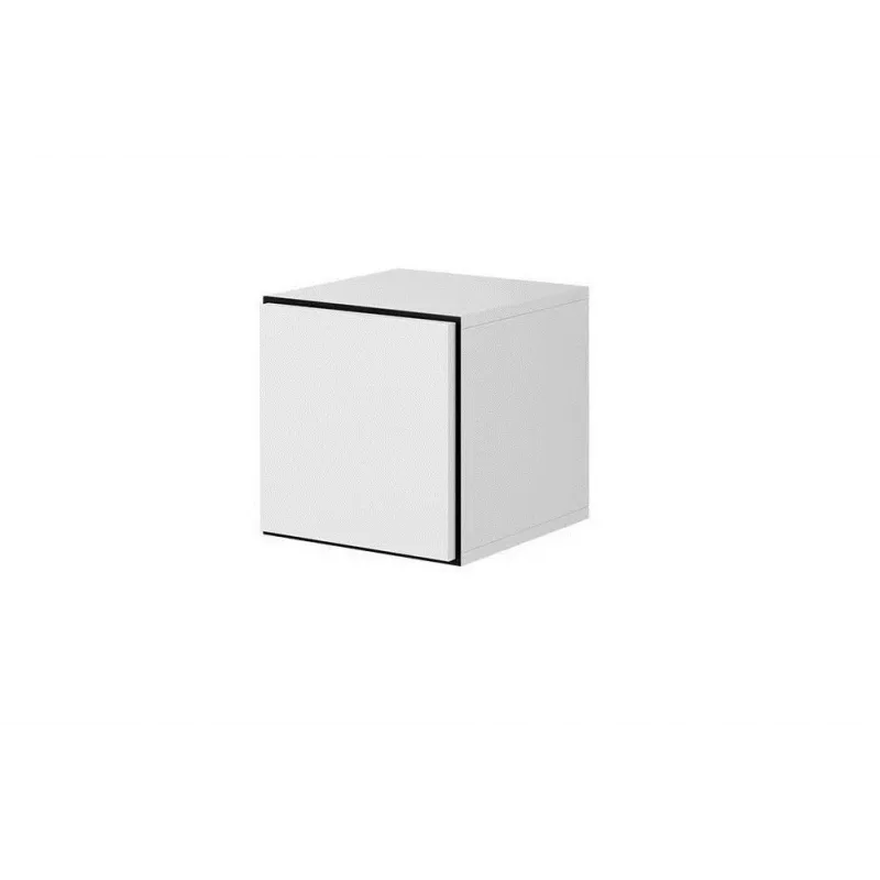Conjunto de muebles de salón Cama ROCO 13 (RO1 + 3xRO5) blanco/negro/blanco