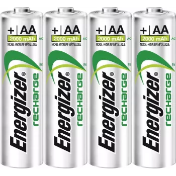 Pilas recargables Energizer ACCU Recharge Power Plus NiMH AA 2000mAh, pack de 4