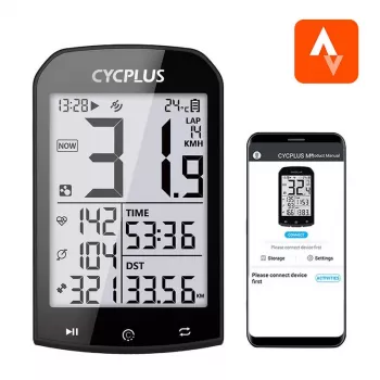 Ciclocomputador GPS Cycplus M1, pantalla de 2,9 pulgadas, Bluetooth