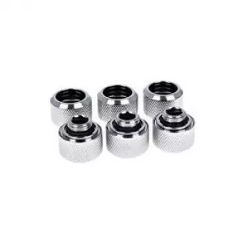 Alphacool Eiszapfen 16 mm racor a presión para tubo rígido G1/4 - cromo pack de 6 (17378)