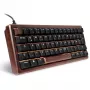 Teclado Sharkoon 100068100 Office USB QWERTZ alemán madera 61 teclas RGB LED