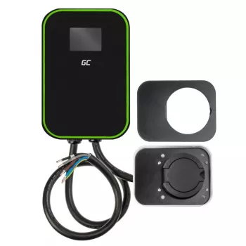 GREEN CELL WALLBOX EV POWERBOX 22KW CON TOMA DE CORRIENTE Y RFID