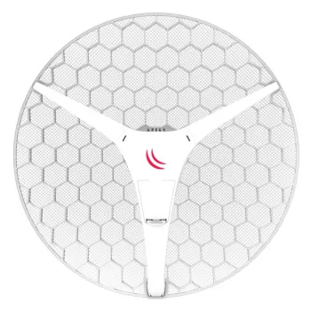 Antena de red MikroTik LHG XL HP5 27,5 dBi 5 GHz doble polarización, PoE, 245 mm de altura, 55 cm de diámetro