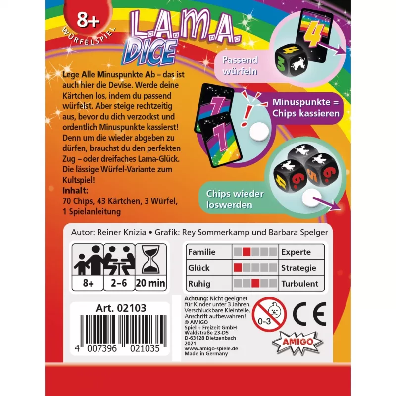 Juego de dados LAMA