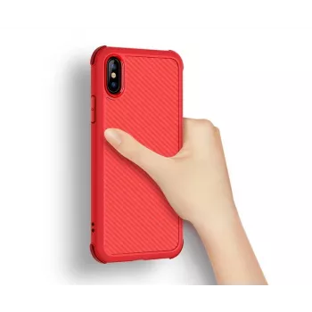 Funda antigolpes Devia Shark1 para iPhone XS Max (6,5) — roja