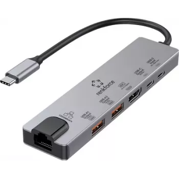 Renkforce Base de acoplamiento USB-C RF-USBH-550 Compatible con bases de acoplamiento de marcas Acer Apple (RF-6649662)