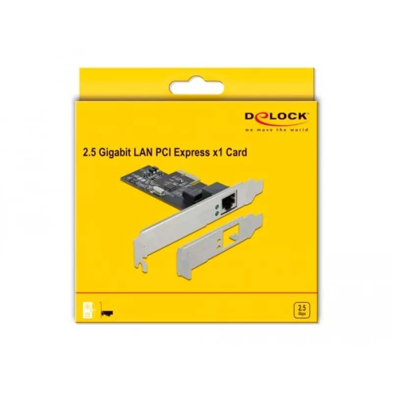 Tarjeta de red DeLOCK 89564 interna Ethernet 2500 Mbit/s