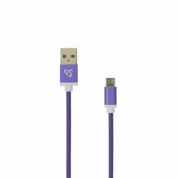 Sbox USB->Micro USB M/M 1m USB-10315U morado ciruela
