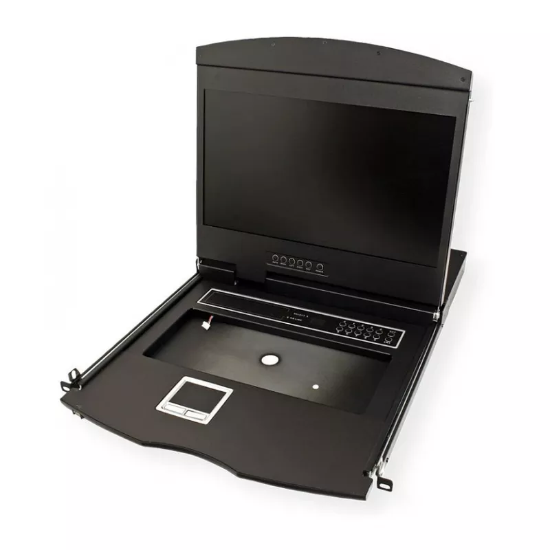 VALUE 26.99.0190 Consola KVM de 19 pulgadas, 8 puertos, USB, distribución del Reino Unido