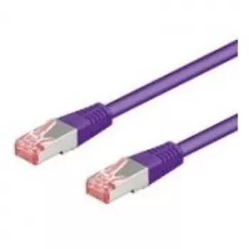 Wentronic goobay - cable de red - RJ-45 (M) a RJ-45 (M) - 50,0 m - SFTP, PiMF - CAT 6 - libre de halógenos, moldeado, protección antiacodamiento - violeta (93544)