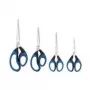 Tijera de oficina WEDO 989 10 corte recto negro azul