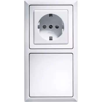 ELTAKO R2-white 5 Marco de 2 elementos blanco (30000310)