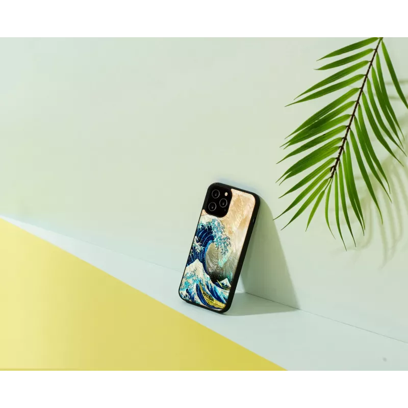 Funda protectora iKins para Apple iPhone 12 Pro Max con diseño La gran ola
