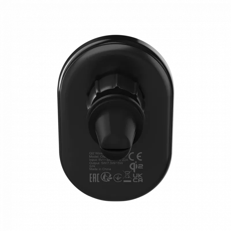 Cargador inalámbrico para coche CANYON OnGrip 105 15W Qi2 Wireless negro
