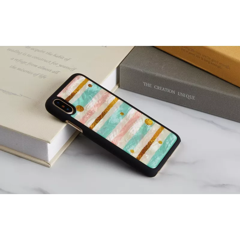 iKins Pop Mint funda para iPhone XS/X, negra