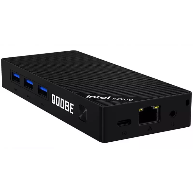 Mini PC Qoobe SUC N150/12GB/SSD 512GB/Win 11 Pro negro