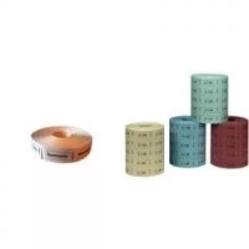 Rollo de tickets HERLITZ 10733368-000 — token de 1 euro, 1.000 uds. por rollo, tamaño 30 × 55 mm