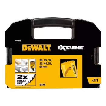 Set DeWALT DT90352-QZ Juego de sierras de corona 7 piezas para metal, plástico, madera