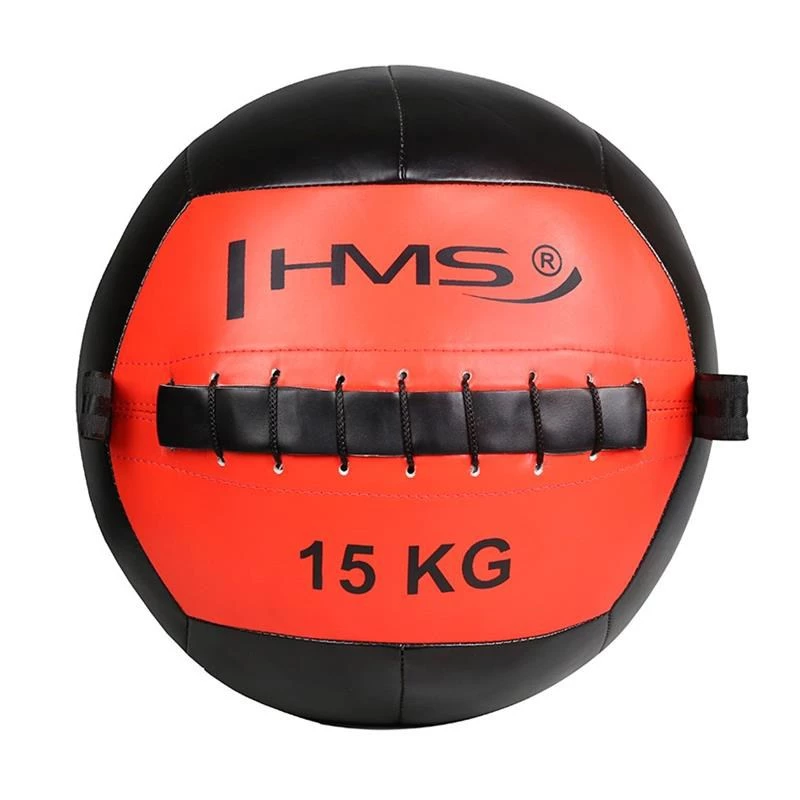 Balón medicinal HMS Fitness WLB15 15 kg negro, naranja