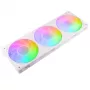 Ventilador de caja AKASA Vegas A36 ARGB, 360 mm, blanco