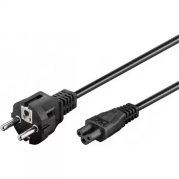 Wentronic Goobay Cable de alimentación (conector schuko), 1,8 m, Negro, Negro - Type F (Type F, CEE 7/7) > Conector de aparato C5 (93586)
