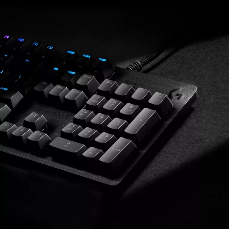 Teclado gaming Logitech G512, Negro, Con cable, Distribución suiza, 920-009347