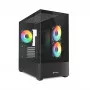 Sharkoon MK6 RGB Micro-ATX caja de PC, negra, cristal templado