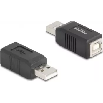Adaptador de cable DeLOCK 67202 USB Type-A USB Type-B negro