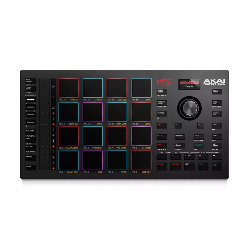 Akai MPC Studio II controlador de producción musical, sampler, MIDI, USB, negro