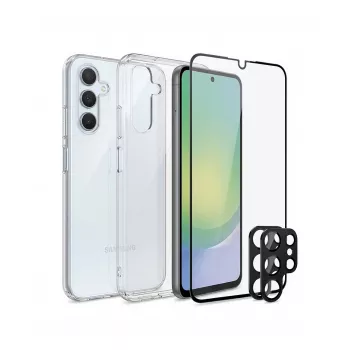 PanzerGlass SAFE. Set de cristal protector 3 en 1 para Samsung Galaxy A56 5G (SA68342)