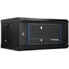 EXTRALINK LITE 4U 530X400 armario rack de pared negro con bandeja