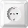 MERTEN toma de corriente SCHUKO 16A MEG2301-1219 termoplástico blanco polar con placa de cubierta MEG2 MEG2301-1219 (MEG2301-1219)