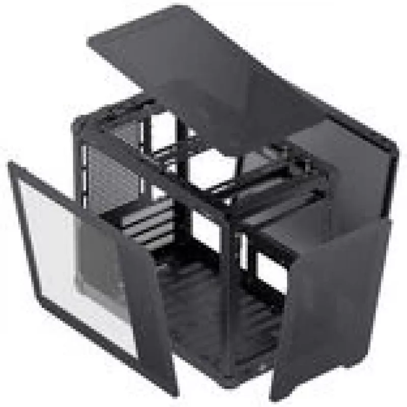 Caja de PC Jonsbo C6 MAX, caja Mini, Micro-ATX, cristal templado - negra