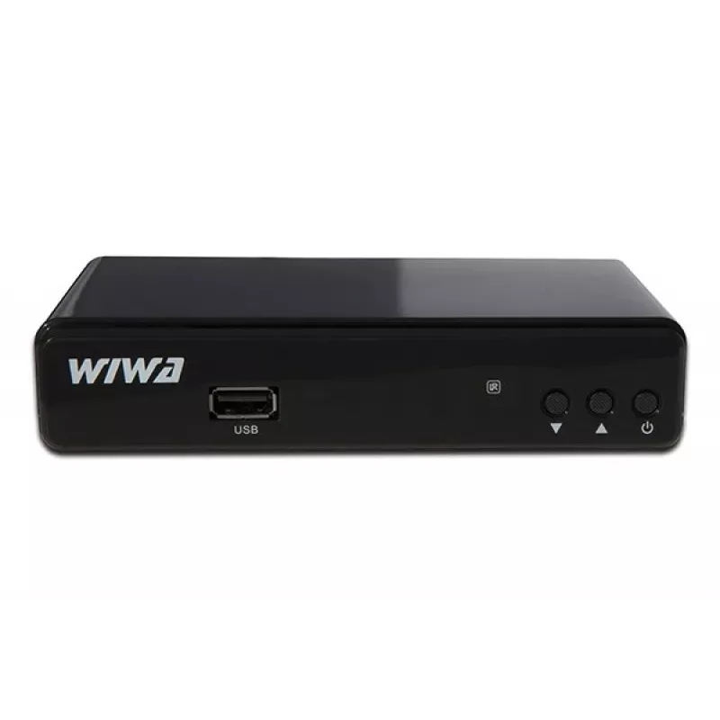 WIWA H.265 DVB-T/DVB-T2 HEVC sintonizador, Full HD 1080p, PVR, HDMI 1.3, USB 2.0, SCART, negro